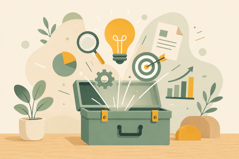 Illustration de la boîte à outils du conseiller